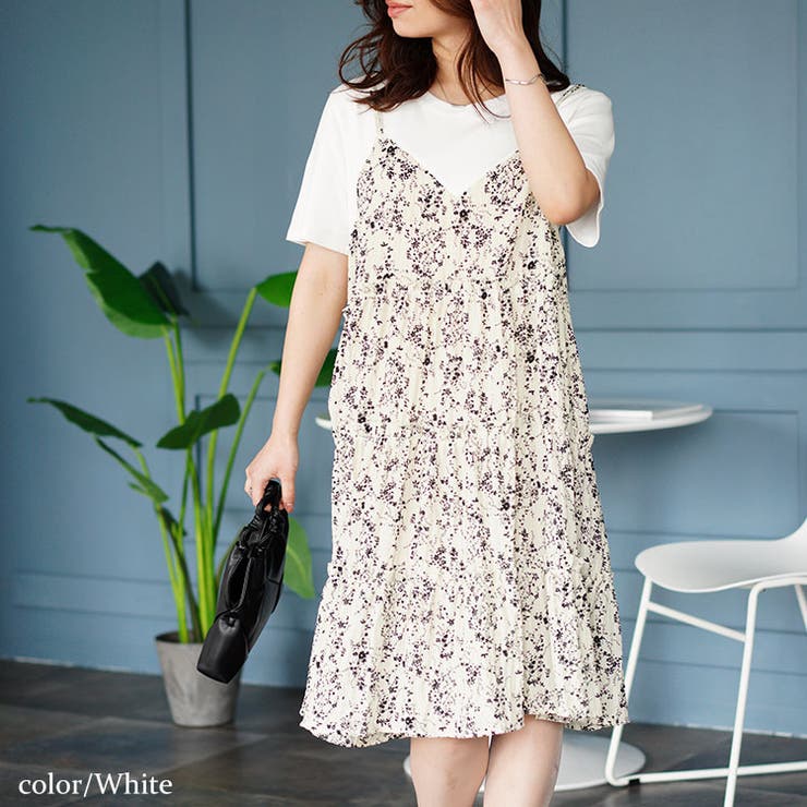 ホワイト | 大きいサイズ レディース ワンピース | GOLDJAPAN　大きいサイズ専門店
