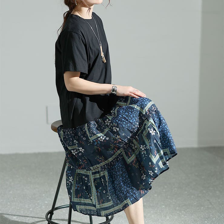 ブラック | 大きいサイズ レディース ワンピース | GOLDJAPAN　大きいサイズ専門店