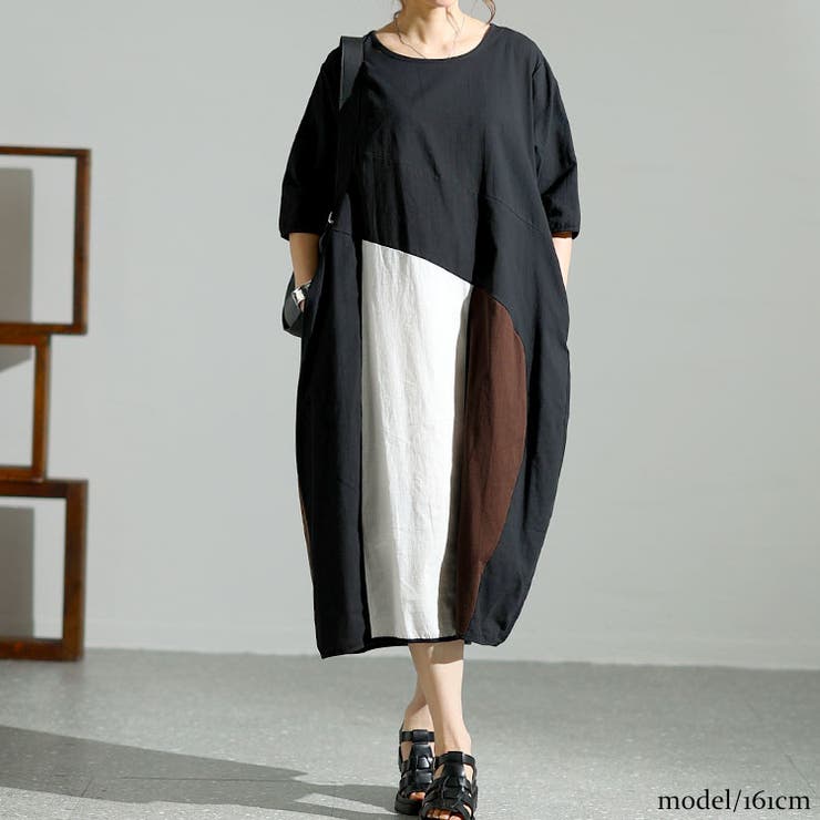 ブラック | 大きいサイズ レディース ワンピース | GOLDJAPAN　大きいサイズ専門店