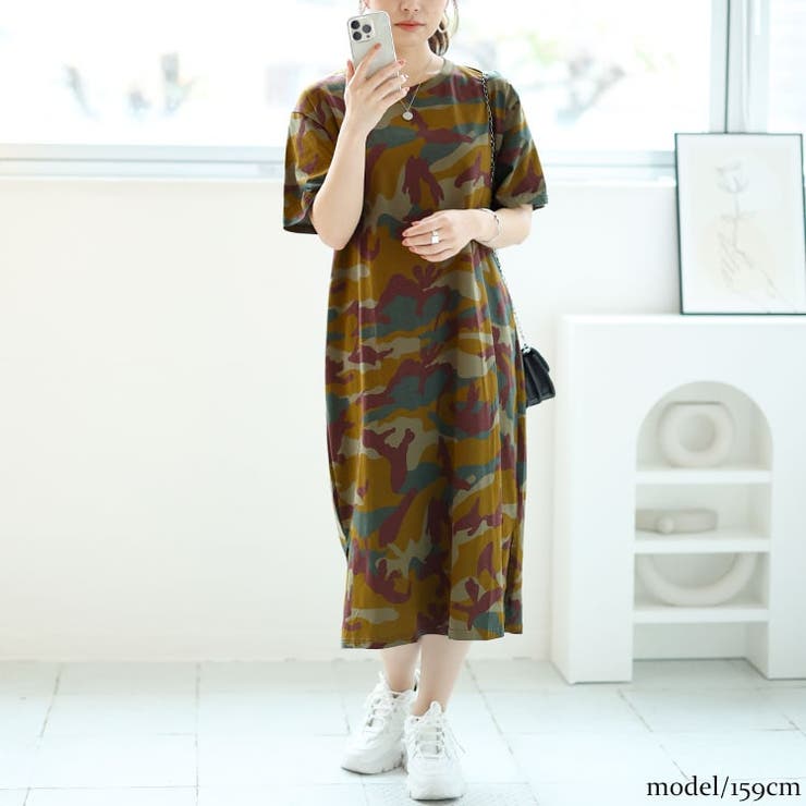 カーキ | 大きいサイズ レディース ワンピース | GOLDJAPAN　大きいサイズ専門店