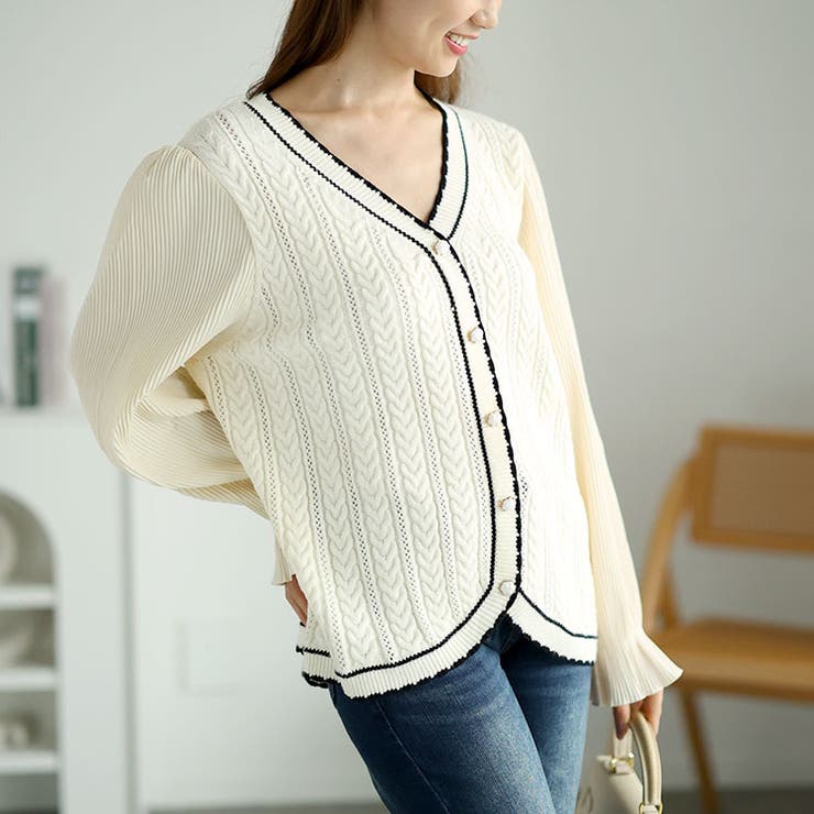 オフホワイト | 大きいサイズレディース トップス ニット | GOLDJAPAN　大きいサイズ専門店