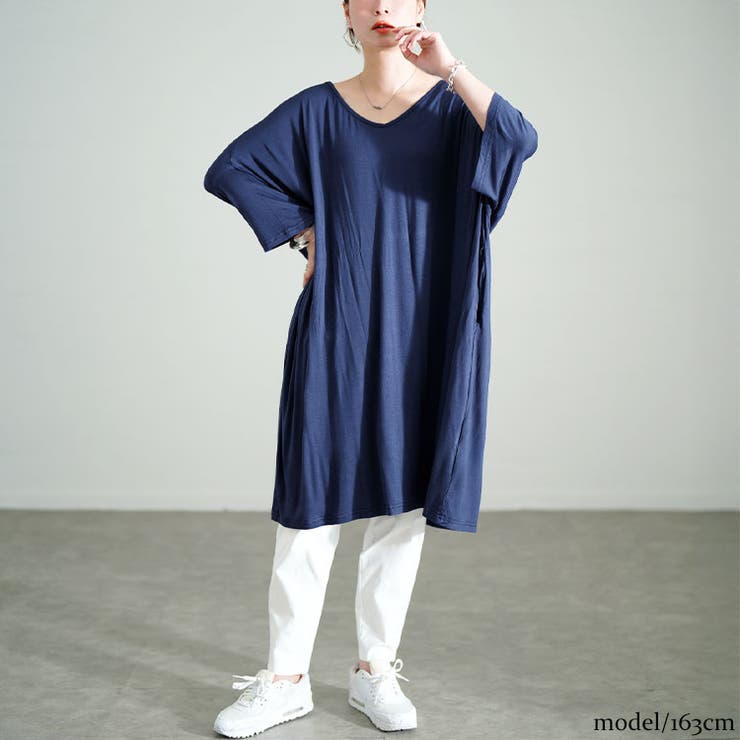 ネイビー | 大きいサイズ レディース ワンピース | GOLDJAPAN　大きいサイズ専門店