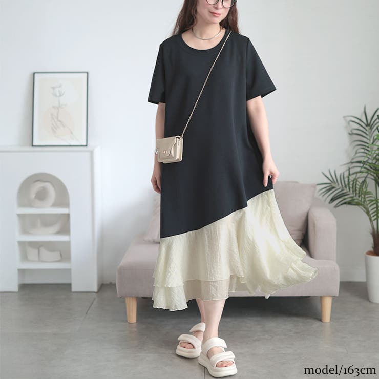 オフホワイト | 大きいサイズ レディース ワンピース | GOLDJAPAN　大きいサイズ専門店