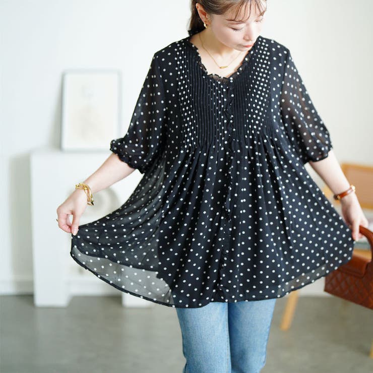 ドット | 大きいサイズ レディース トップス | GOLDJAPAN　大きいサイズ専門店
