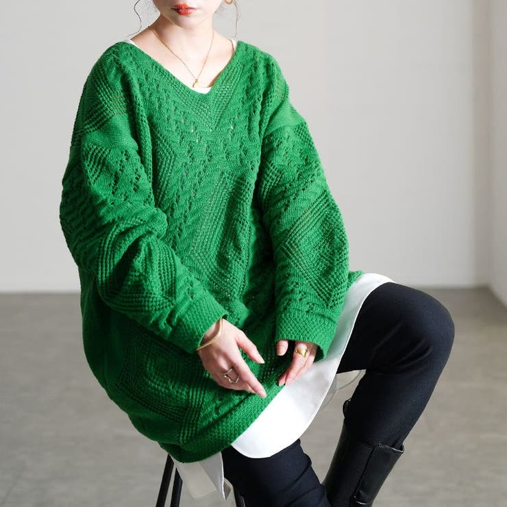 グリーン | 大きいサイズ レディース トップス | GOLDJAPAN　大きいサイズ専門店