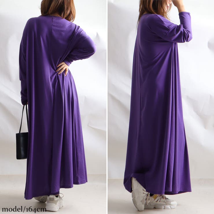 パープル | 大きいサイズ レディース ワンピース | GOLDJAPAN　大きいサイズ専門店
