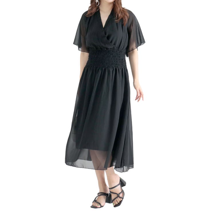 ブラック | 大きいサイズ レディース ワンピース | GOLDJAPAN　大きいサイズ専門店