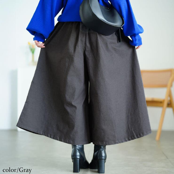 グレー | 大きいサイズ レディース パンツ | GOLDJAPAN　大きいサイズ専門店