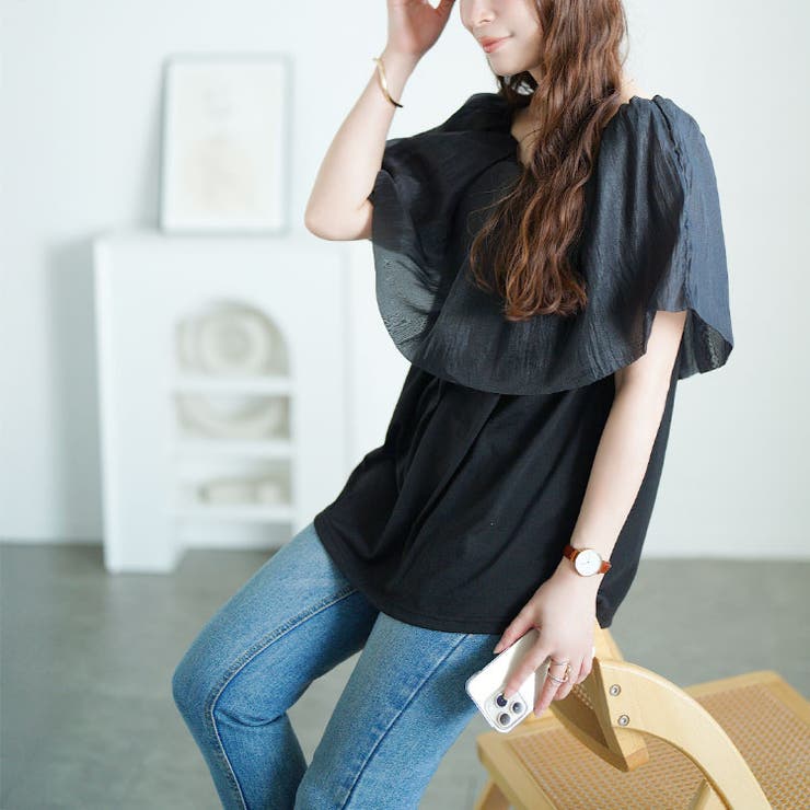 ブラック | 大きいサイズ レディース トップス | GOLDJAPAN　大きいサイズ専門店