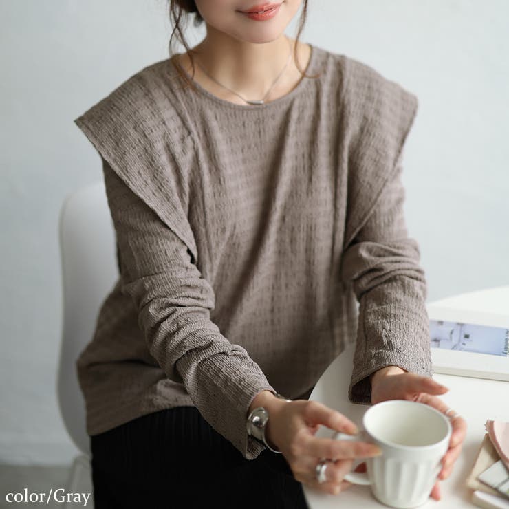 グレー | 大きいサイズ レディース トップス | GOLDJAPAN　大きいサイズ専門店