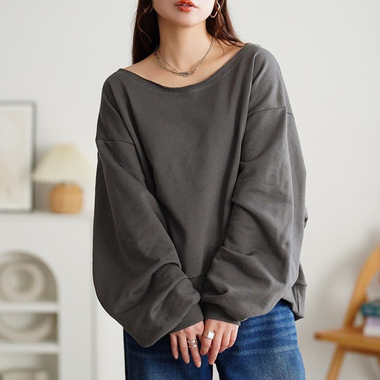 グレー | 大きいサイズレディース トップス スウェット | GOLDJAPAN　大きいサイズ専門店