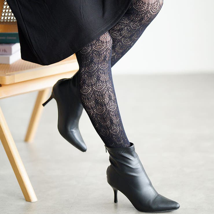 ブラック | 大きいサイズレディース タイツ 網タイツ | GOLDJAPAN　大きいサイズ専門店