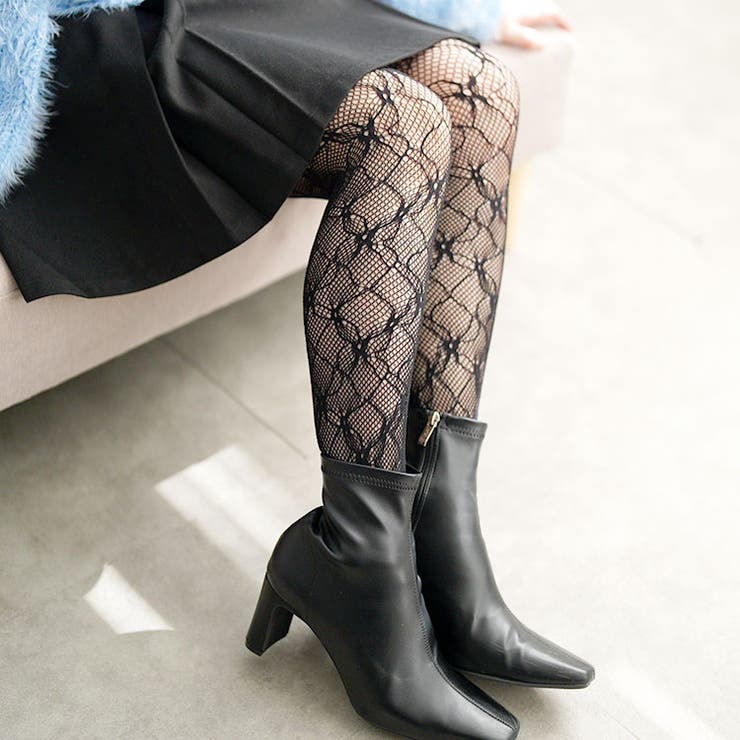 ブラック | 大きいサイズレディース タイツ 網タイツ | GOLDJAPAN　大きいサイズ専門店