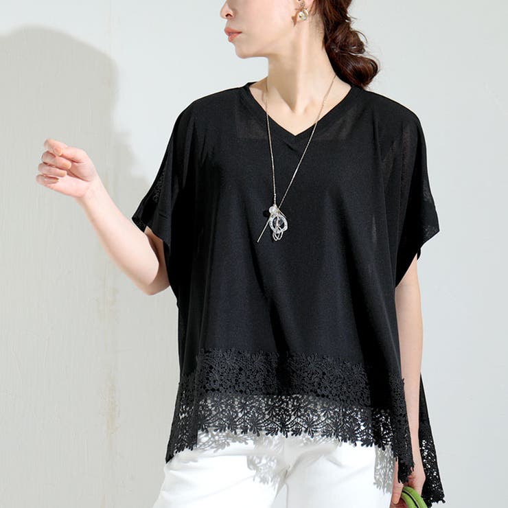 ブラック | 大きいサイズ レディース トップス | GOLDJAPAN　大きいサイズ専門店