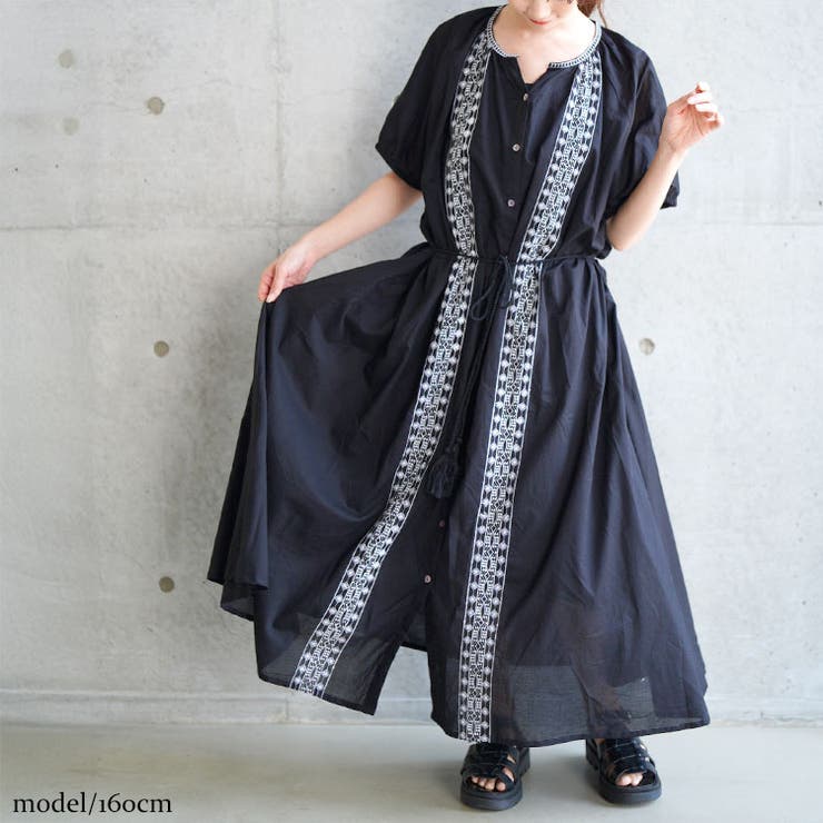 ブラック | 大きいサイズ レディース ワンピース | GOLDJAPAN　大きいサイズ専門店