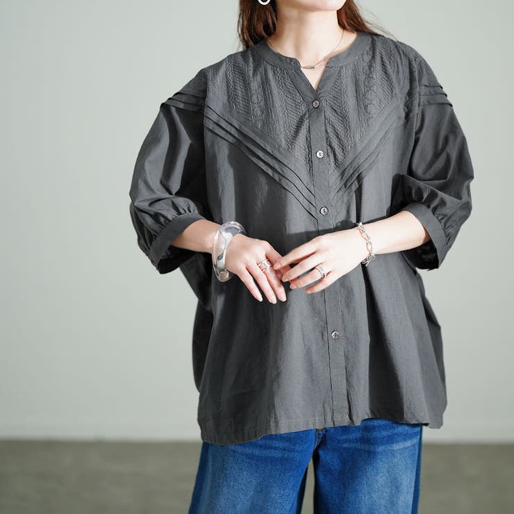 グレー | 大きいサイズ レディース トップス | GOLDJAPAN　大きいサイズ専門店