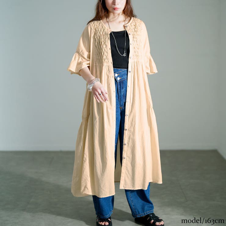 ベージュ | 大きいサイズ レディース ワンピース | GOLDJAPAN　大きいサイズ専門店