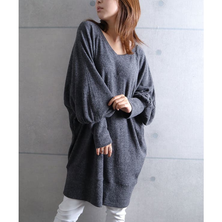 チャコール | 大きいサイズ レディース チュニック | GOLDJAPAN　大きいサイズ専門店