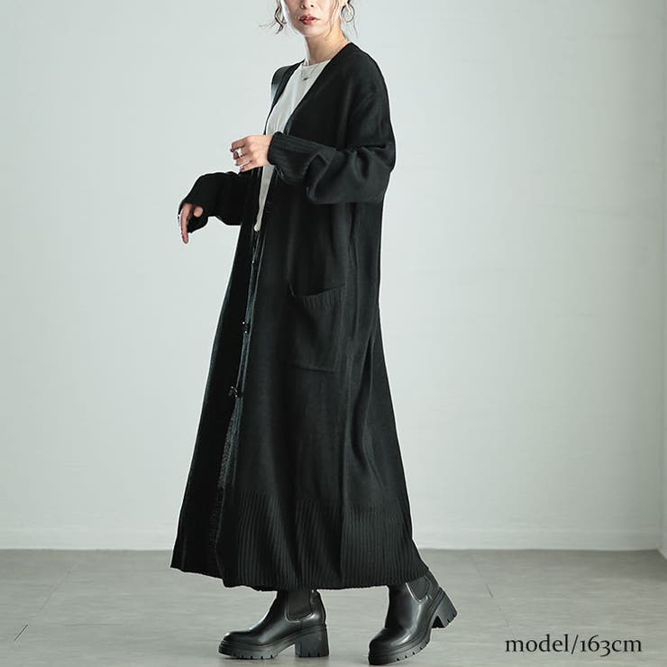 ブラック | 大きいサイズレディース トップス カーディガン | GOLDJAPAN　大きいサイズ専門店