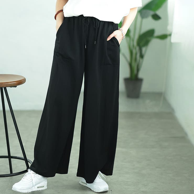 ブラック | 大きいサイズ レディース パンツ | GOLDJAPAN　大きいサイズ専門店