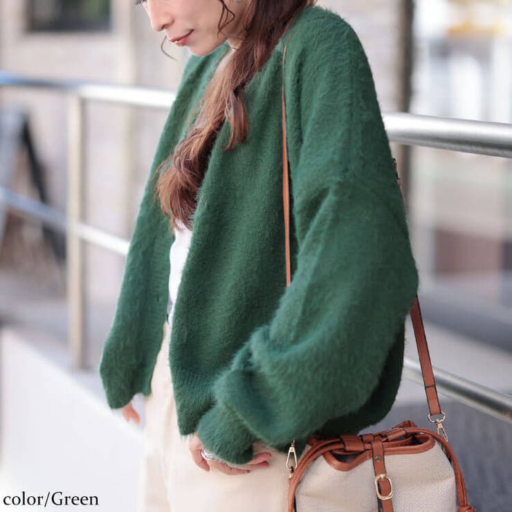 グリーン | 大きいサイズレディース トップス カーディガン | GOLDJAPAN　大きいサイズ専門店