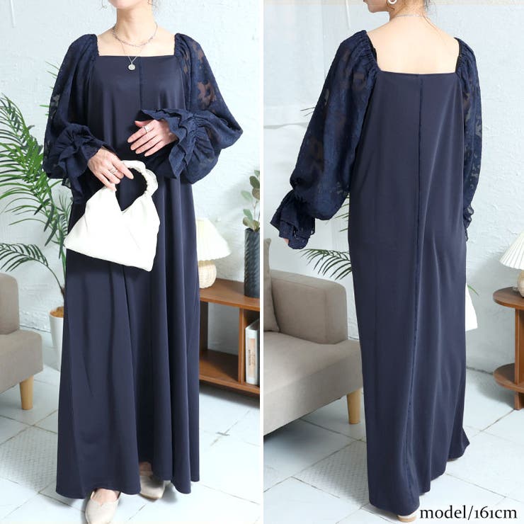 ネイビー | 大きいサイズ レディース ワンピース | GOLDJAPAN　大きいサイズ専門店