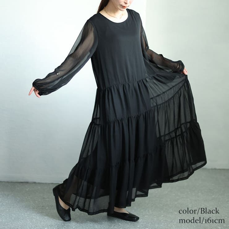 ブラック | 大きいサイズ レディース ワンピース | GOLDJAPAN　大きいサイズ専門店