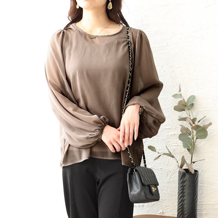 グレージュ | 大きいサイズ レディース トップス | GOLDJAPAN　大きいサイズ専門店