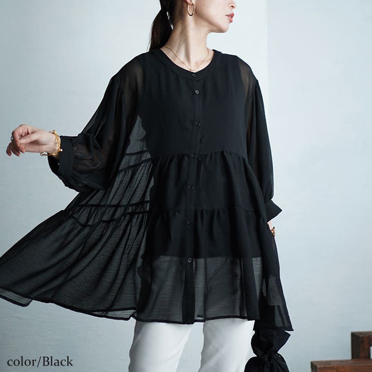 ブラック | 大きいサイズ レディース トップス | GOLDJAPAN　大きいサイズ専門店