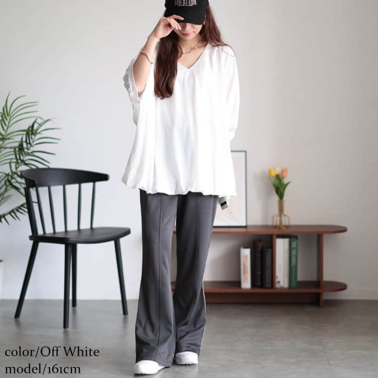 オフホワイト | 大きいサイズレディース トップス カットソー | GOLDJAPAN　大きいサイズ専門店