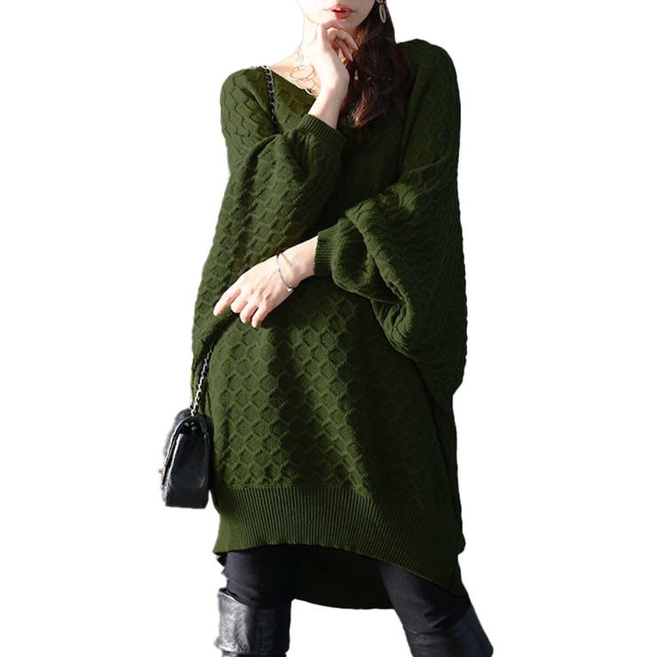 カーキ | 大きいサイズ レディース チュニック | GOLDJAPAN　大きいサイズ専門店