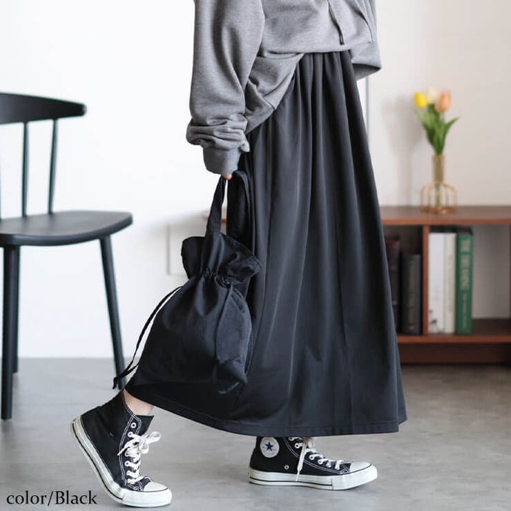 ブラック | 大きいサイズレディース ボトムス スカート | GOLDJAPAN　大きいサイズ専門店