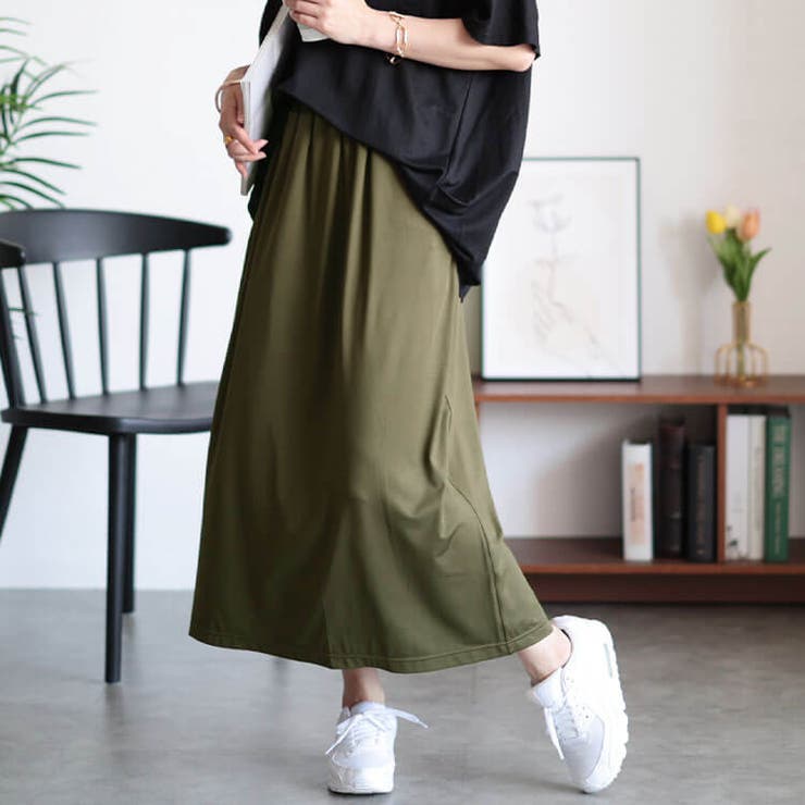 カーキ | 大きいサイズレディース ボトムス スカート | GOLDJAPAN　大きいサイズ専門店