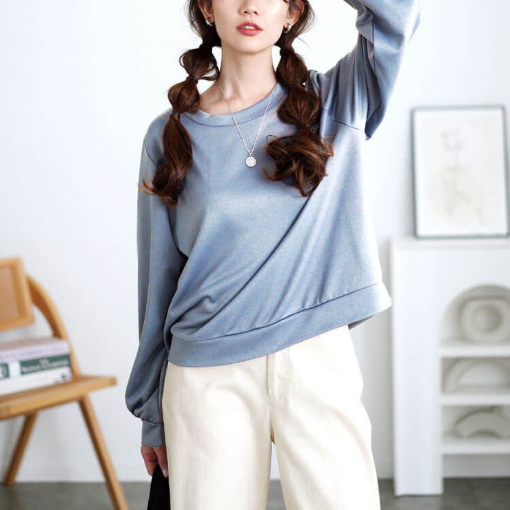ブルーグレー | 大きいサイズレディース トップス スウェット | GOLDJAPAN　大きいサイズ専門店