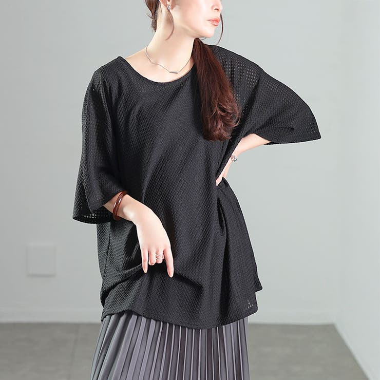 ブラック | 大きいサイズ レディース トップス | GOLDJAPAN　大きいサイズ専門店