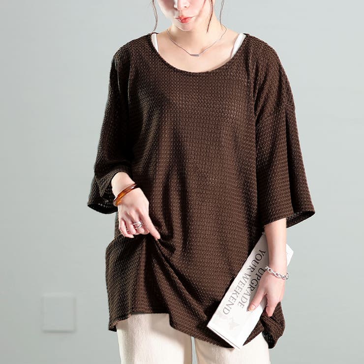 ブラウン | 大きいサイズ レディース トップス | GOLDJAPAN　大きいサイズ専門店