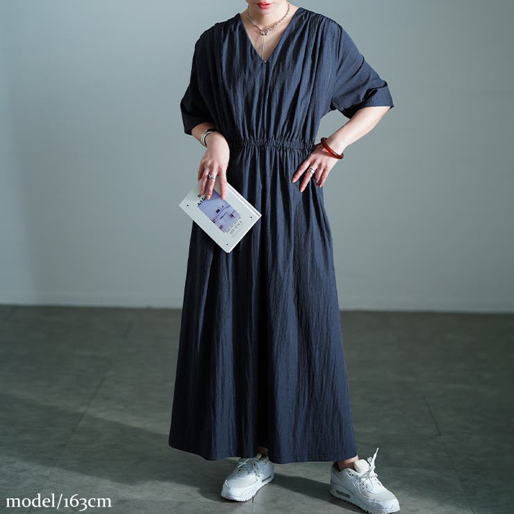 ネイビー | 大きいサイズ レディース ワンピース | GOLDJAPAN　大きいサイズ専門店