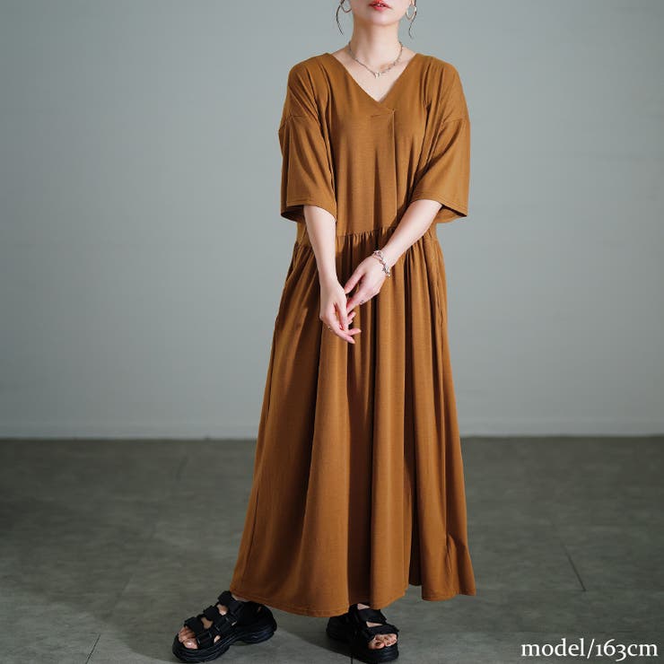 キャメル | 大きいサイズ レディース ワンピース | GOLDJAPAN　大きいサイズ専門店