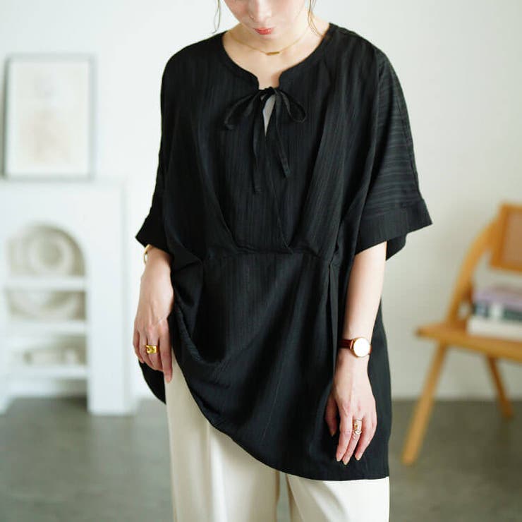 ブラック | 大きいサイズ レディース チュニック | GOLDJAPAN　大きいサイズ専門店