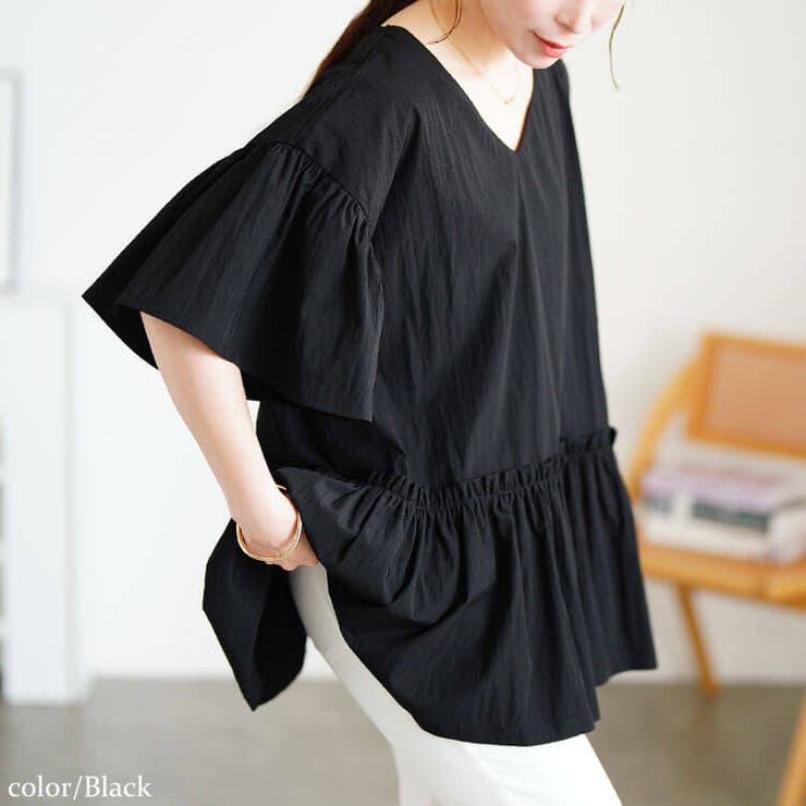 ブラック | 大きいサイズ レディース チュニック | GOLDJAPAN　大きいサイズ専門店