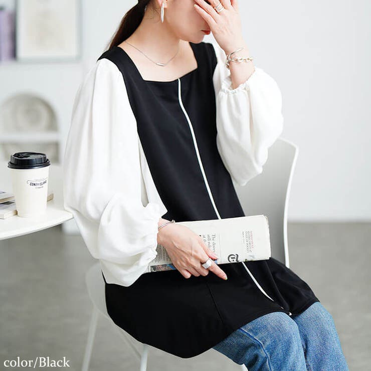 ブラック | 大きいサイズ レディース チュニック | GOLDJAPAN　大きいサイズ専門店