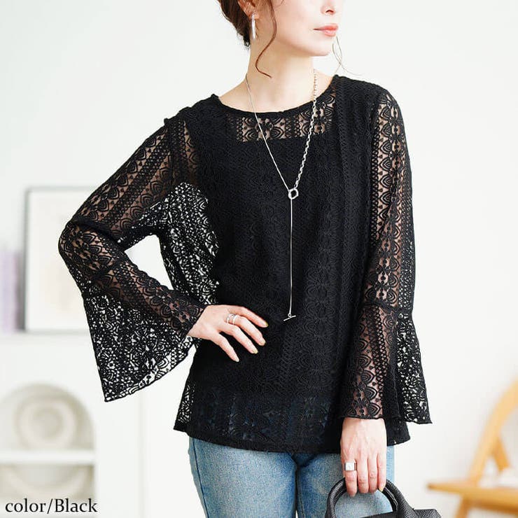 ブラック | 大きいサイズ レディース トップス | GOLDJAPAN　大きいサイズ専門店