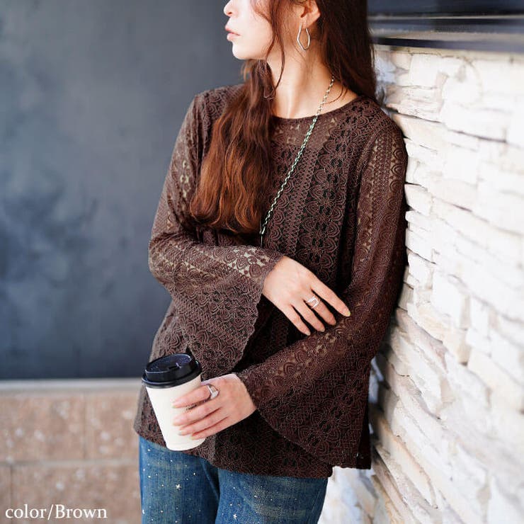 ブラウン | 大きいサイズ レディース トップス | GOLDJAPAN　大きいサイズ専門店