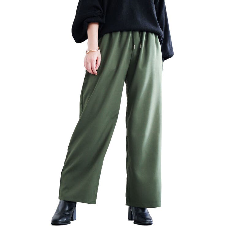 グリーン | 大きいサイズ レディース パンツ | GOLDJAPAN　大きいサイズ専門店