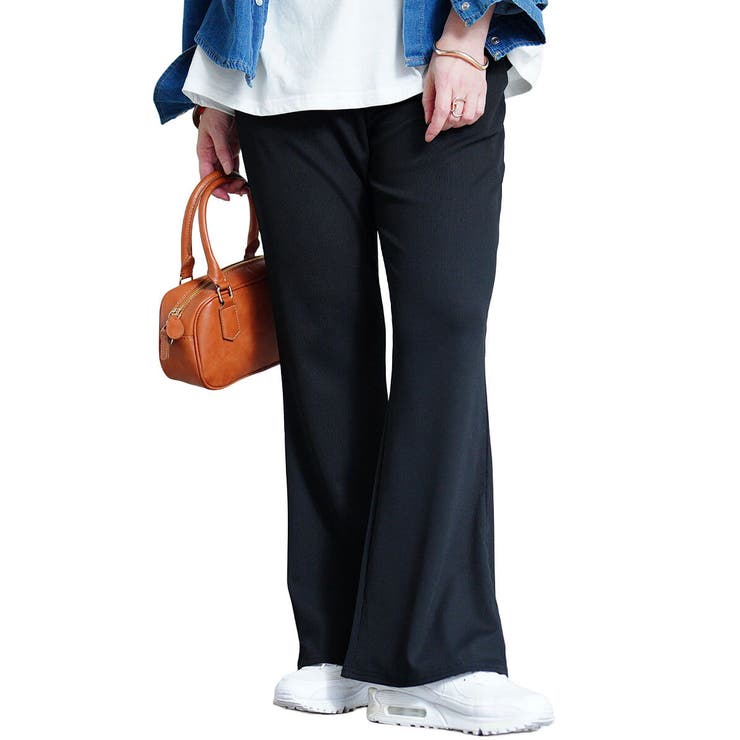 ブラック | 大きいサイズ レディース パンツ | GOLDJAPAN　大きいサイズ専門店