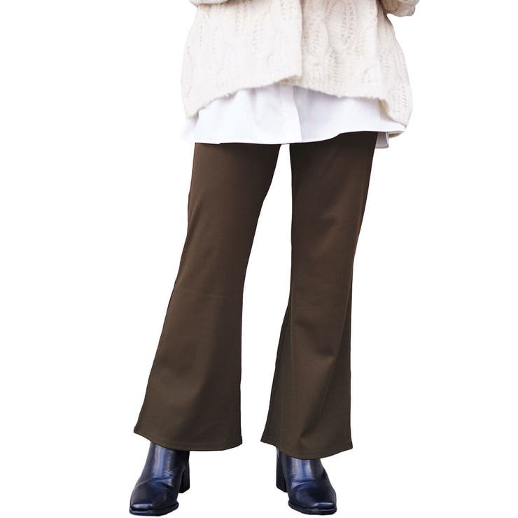ブラウン | 大きいサイズ レディース パンツ | GOLDJAPAN　大きいサイズ専門店