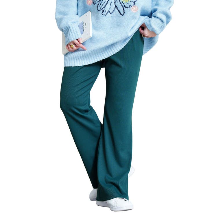 グリーン | 大きいサイズ レディース パンツ | GOLDJAPAN　大きいサイズ専門店