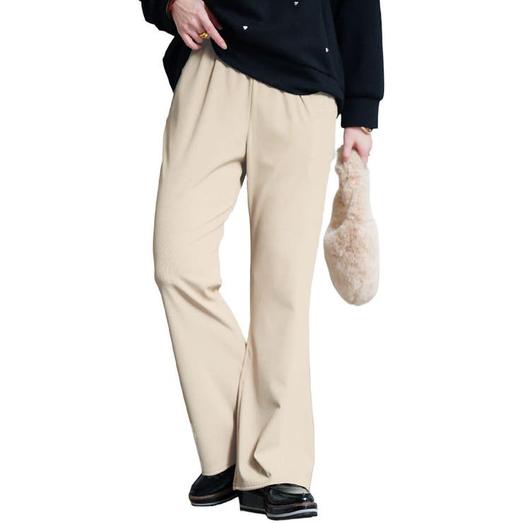 アイボリー | 大きいサイズ レディース パンツ | GOLDJAPAN　大きいサイズ専門店