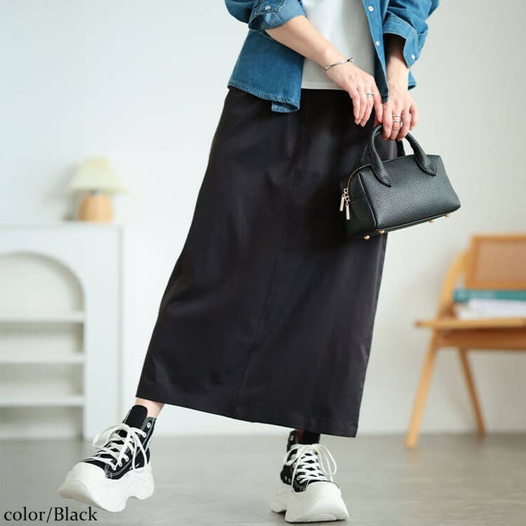 ブラック | 大きいサイズ レディース スカート | GOLDJAPAN　大きいサイズ専門店