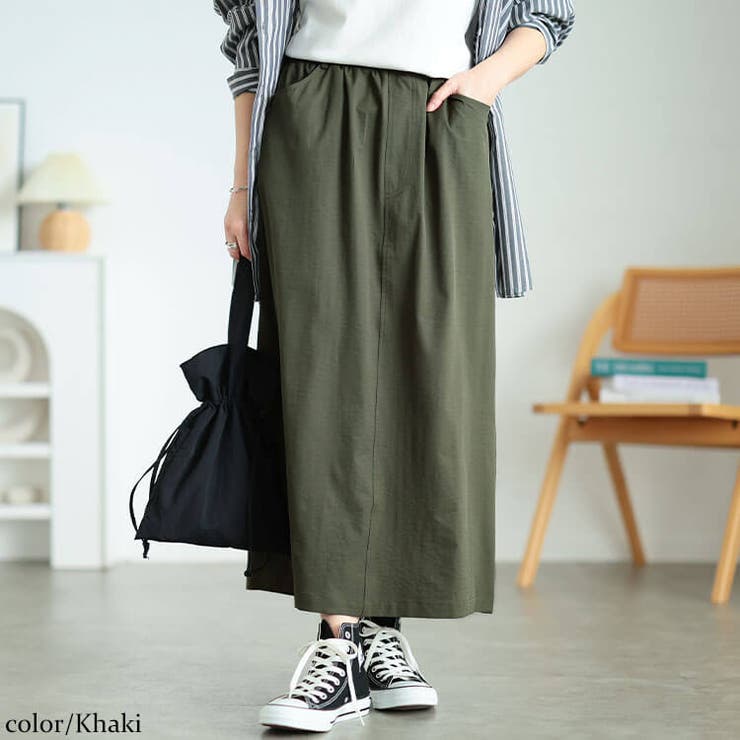 カーキ | 大きいサイズ レディース スカート | GOLDJAPAN　大きいサイズ専門店